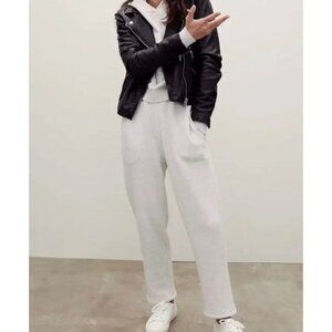 NWT Madewell MWL Airyterry Sweatpants  Stitched-Pocket plus 1X Ivory